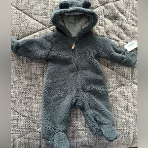 BNWT 0-3M Carters Bunting Suit - Navy